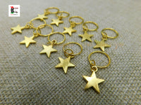 Hair Jewelry Accessories Gold Stars Rings Handmade Accessories Set of 20 Black Owned