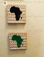 African Wall Art RBG Pan African Home Decor Handmade Hand Panted The Blacker The Berry®