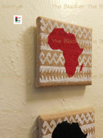 African Wall Art RBG Pan African Home Decor Handmade Hand Panted The Blacker The Berry®