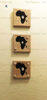 African Wall Art Black Cowrie Handmade Hand Painted The Blacker The Berry®
