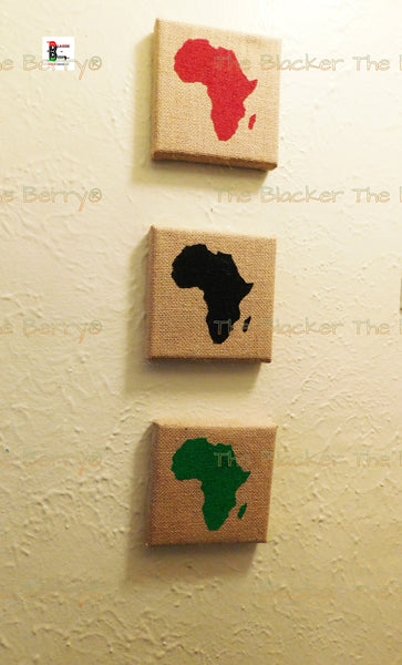 African Wall Art RBG Pan African The Blacker The Berry®