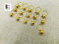 Hair Jewelry Accessories Small Bells Gold Rings Handmade Accessories Set of 15 Black Owned