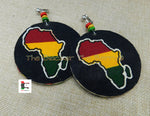 African Clip On Earrings Ankara Jewelry Red Yellow Black Green Beaded Africa Handmade Black Owned