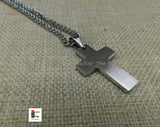 Christian Cross Stainless Steel Jewelry Necklace 18 Inches