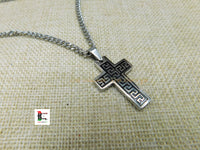 Christian Cross Stainless Steel Jewelry Necklace 22 Inches