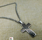 Christian Cross Stainless Steel Jewelry Necklace 18 Inches