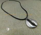 African Cowrie Shell Necklace Adjustable Large Women Men Black Owned Jewelry