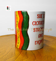 Proverbs 31 Mug, Black woman Inspirational Afrocentric Mug, Black Owned Business