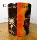 African Adinkra Sankofa Mug Cup Black Man Woman Afrocentric Handmade Black Owned Business