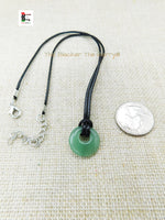 Natural Stone Necklace Green Aventurine Jewelry Adjustable