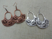Elephant Earrings Silver Copper Women Jewelry