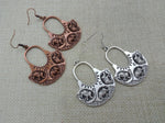 Elephant Earrings Silver Copper Women Jewelry