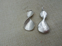 Silver Earrings Twisted Women Jewelry Sale