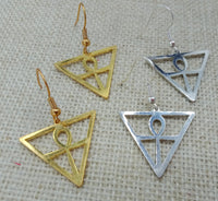 Ankh Earrings Stainless Steel Jewelry Gold Silver