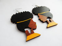 Afro Earrings Natural Hair African Jewelry Wooden The Blacker The Berry®