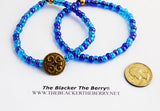 African Bracelet Anklets Jewelry Blue Beaded