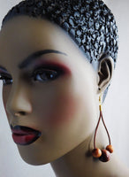 Leather Earrings Beaded Wooden Jewelry Women The Blacker The Berry®