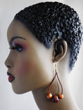 Leather Earrings Beaded Wooden Jewelry Women The Blacker The Berry®