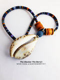 Cowrie Necklace African Shell Jewelry