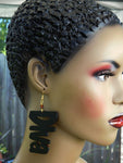 Diva Earrings Black Jewelry Ethnic Black Owned Business Gifts