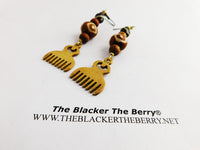 African Duafe Earrings Adinkra Beaded Ethnic Jewelry