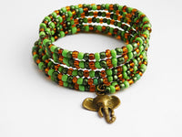 Elephant Jewelry Set Bracelet Earrings Beaded Gift Ideas Women