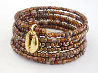 Cowrie Shell Bracelet Beaded Jewelry Ethnic Adjustable