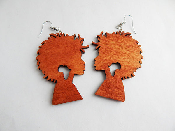 A Unity Moment (How I use Triple Thick Gloss Glaze (Hand Painted Earrings)  Afrocentric Wood Art 