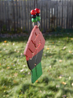 Black Power Fist Car Charm RBG  Car Accessories Red Black Green Rear View Mirror