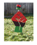 Black Power Fist Car Charm RBG  Car Accessories Red Black Green Rear View Mirror