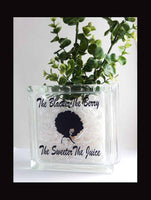 The Blacker the Berry the Sweeter The Juice Glass Block Decor Rocks Planter