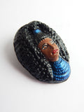 African Brooch Ethnic jewelry African woman cute Lapel pin