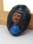 African Brooch Ethnic jewelry African woman cute Lapel pin