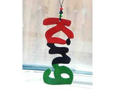 King Car Charm Accessories RBG Pan African Handmade The Blacker The Berry ®