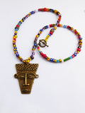 African Necklace Ghana Kenya Beads Ethnic Jewelry Gift Ideas Christmas