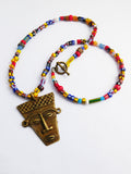African Necklace Ghana Kenya Beads Ethnic Jewelry Gift Ideas Christmas