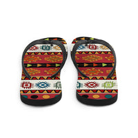 Tribal print Flip-Flops, footwear