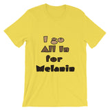 Unisex short sleeve Melanin t-shirt