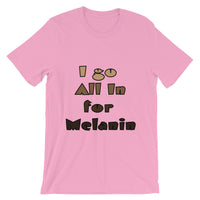 Unisex short sleeve Melanin t-shirt