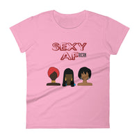 Sexy AF African Women's short sleeve t-shirt tee