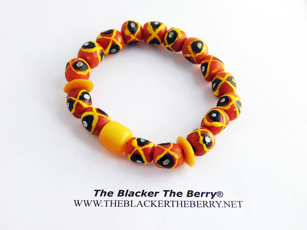 African Beaded Bracelet Ethnic Jewelry Handmade
