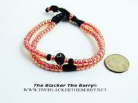 Pink Anklet Beaded Summer Jewelry Women