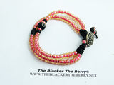 Pink Anklet Beaded Summer Jewelry Women