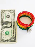 Rasta Beaded Bracelet Ethnic Jewelry Women African