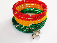 Rasta Beaded Bracelet Ethnic Jewelry Women African