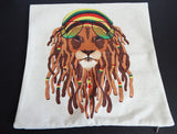 Rasta Lion Dreadlocks Pillowcase African (PILLOWCASE ONLY)
