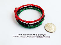 Red Black Green Bracelet Beaded Jewelry Pan African