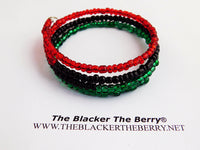Red Black Green Bracelet Beaded Jewelry Pan African