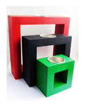 Candle Holders Red Black Green Pan African Kwanzaa Gift Ideas Home Decor Wooden
