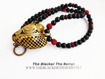 African Heart Necklace Jewelry Women Red Black